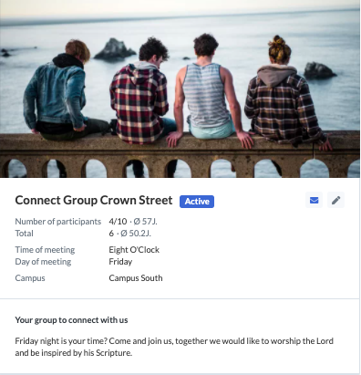 Information on a public group