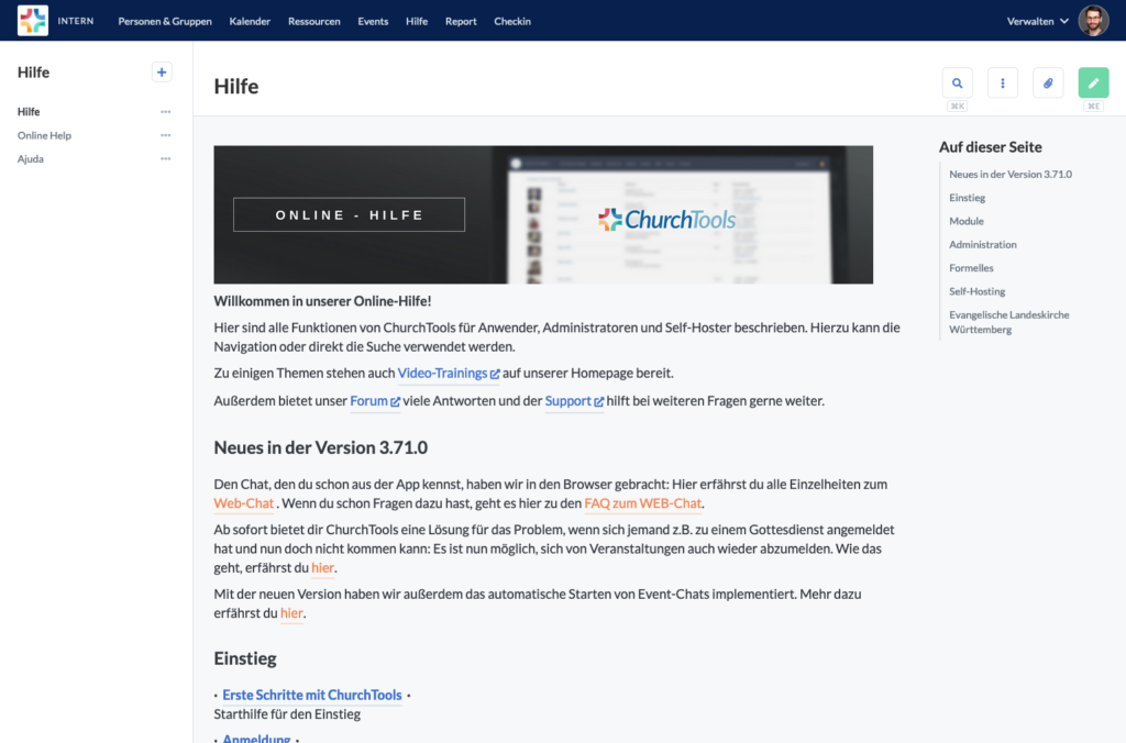 Screenshot: Wiki 2.0 Redesign